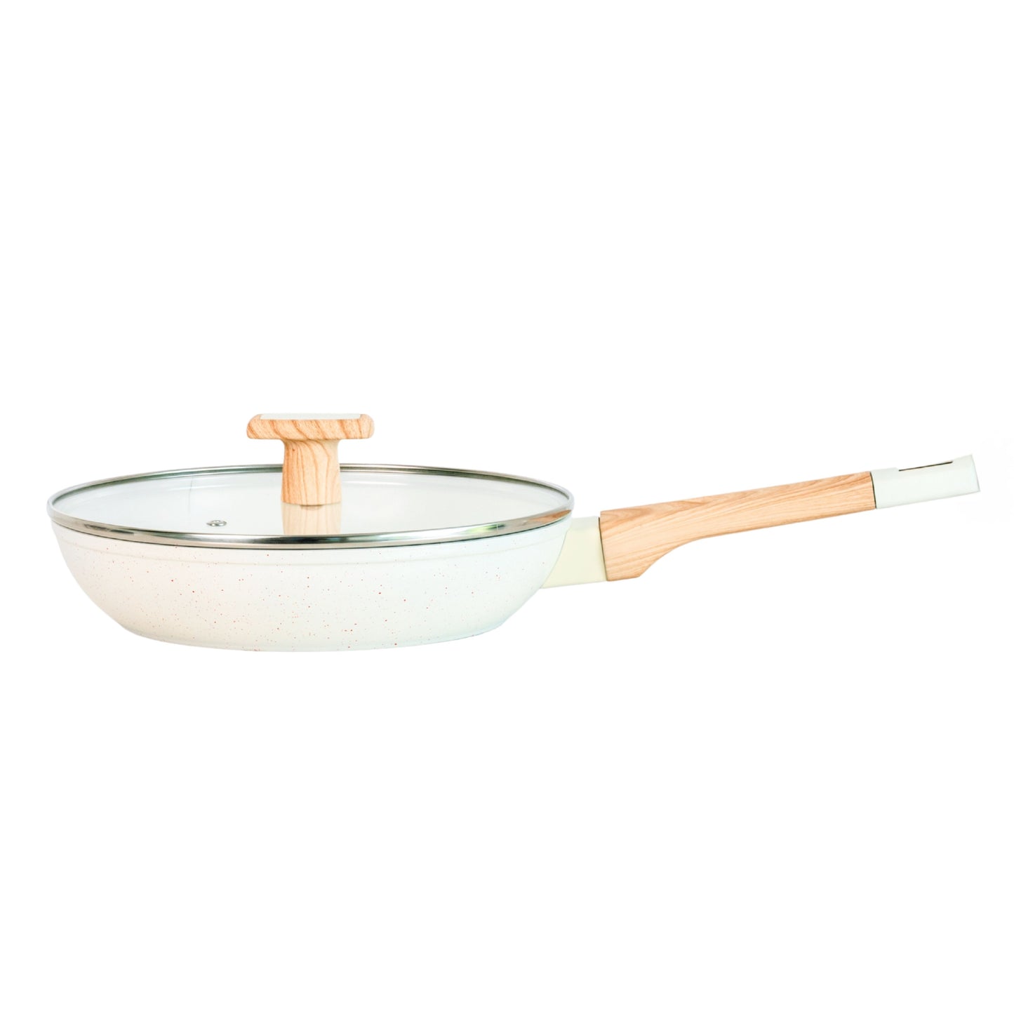 Ceracook Granite Ceramic Fry Pan 24cm with Glass Lid