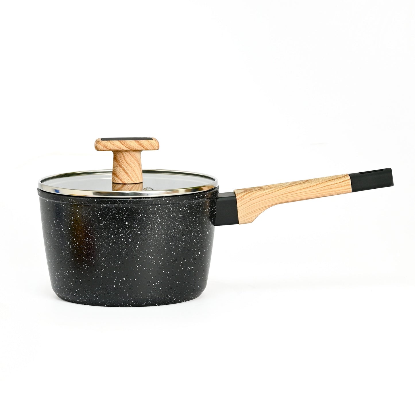 Ceracook Granite Ceramic Sauce Pan 16cm with Glass Lid