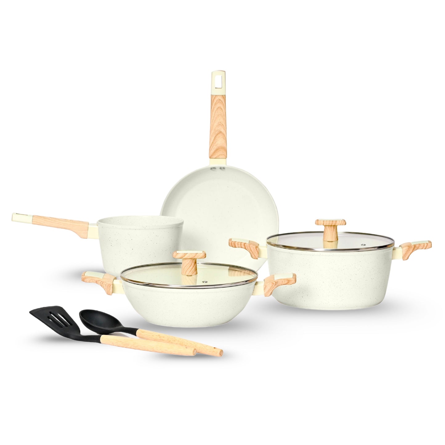 Ceracook Granite Ceramic Cookware Set of 4pcs