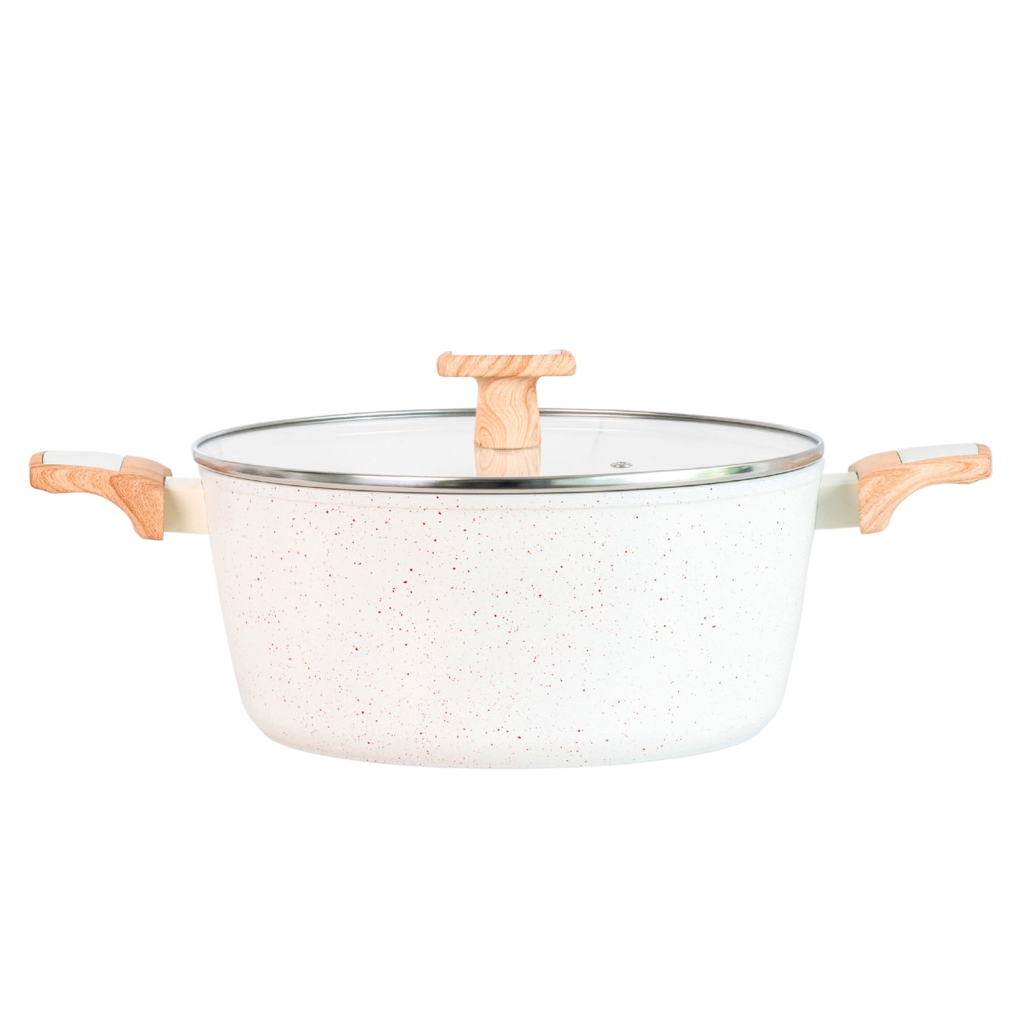 Ceracook Granite Ceramic Casserole 26cm with Glass Lid
