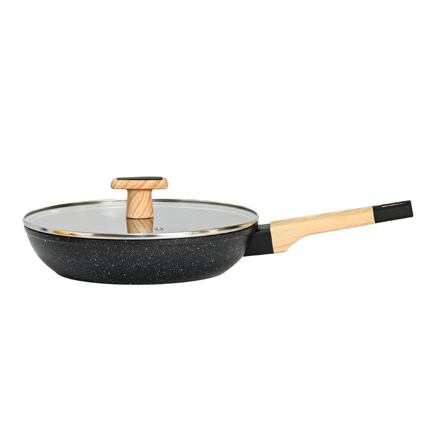 Ceracook Granite Ceramic Fry Pan 24cm with Glass Lid
