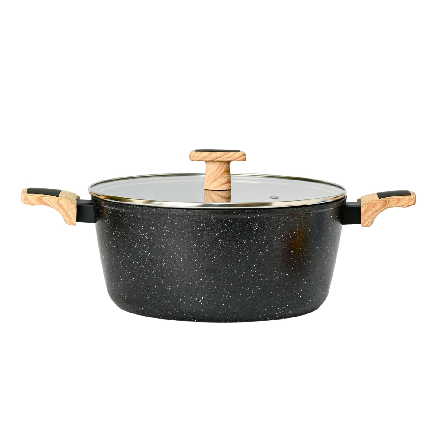 Ceracook Granite Ceramic Casserole 26cm with Glass Lid