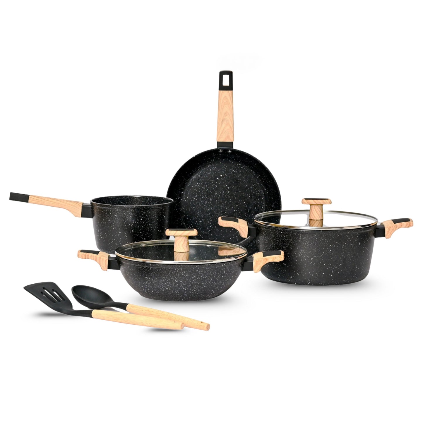 Ceracook Granite Ceramic Cookware Set of 4pcs