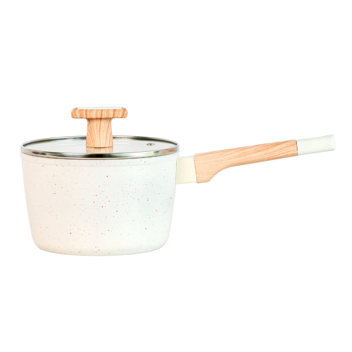 Ceracook Granite Ceramic Sauce Pan 16cm with Glass Lid