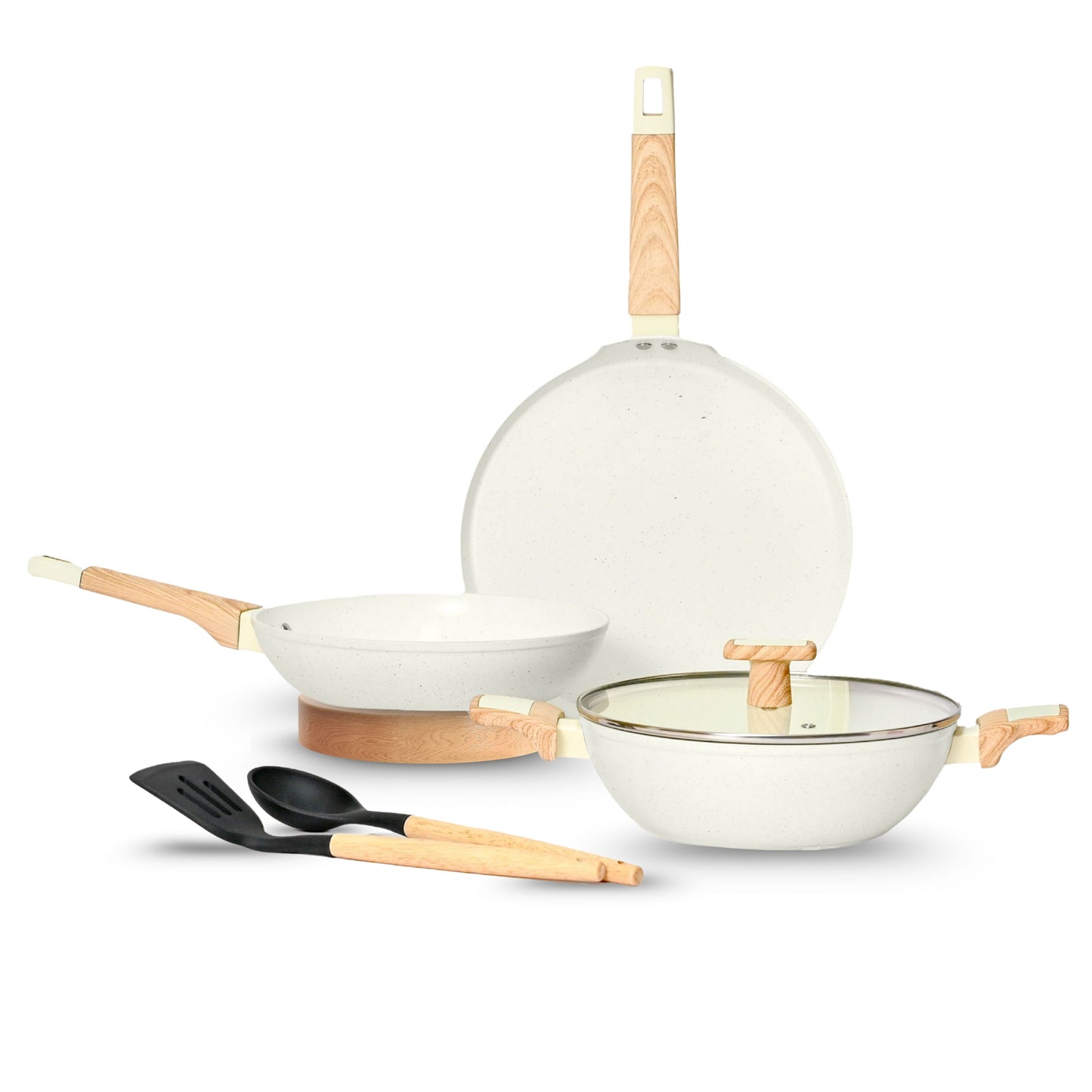 Ceracook Granite Ceramic Cookware Set of 3pcs
