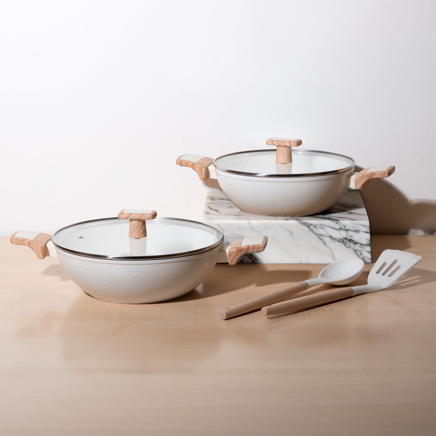 Ceracook Ceramic Kadhai Cookware Set of 2pcs