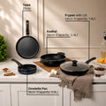 Aura Granite Cookware Set of 4pcs