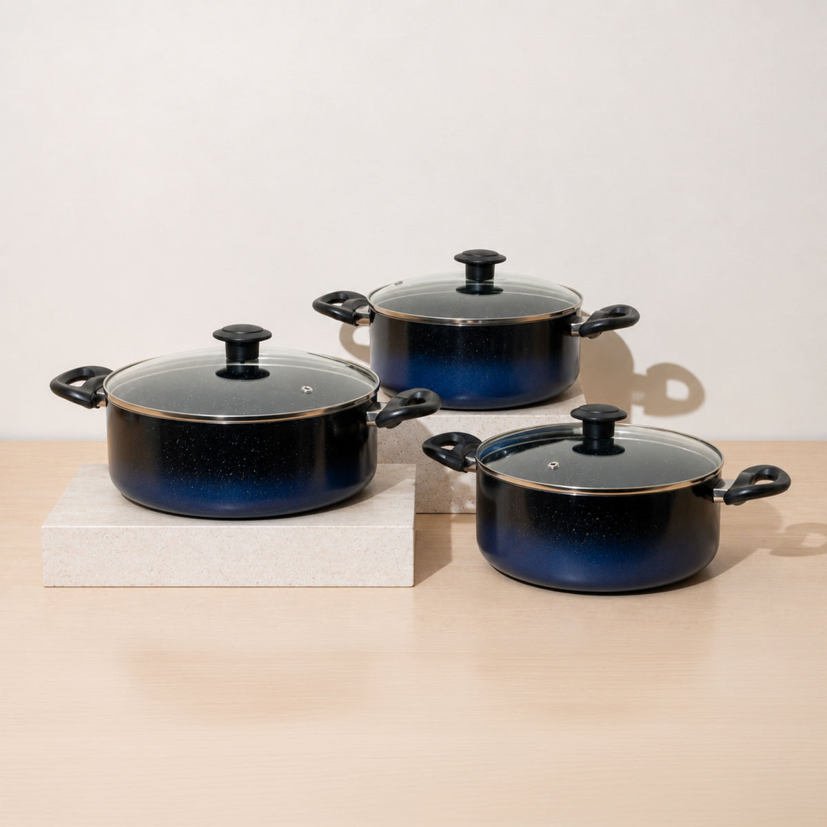 Aura Granite Cookware Set of 3pcs
