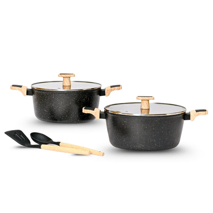 Ceracook Granite Ceramic Casserole Cookware Set of 2pcs