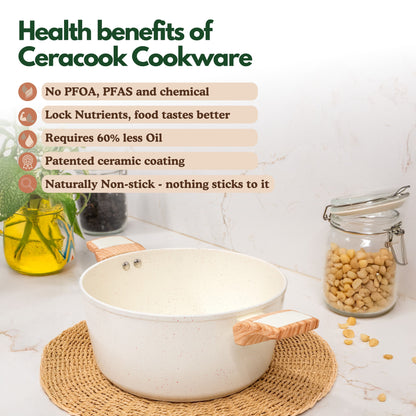 Ceracook Granite Ceramic Cookware Set of 7pcs