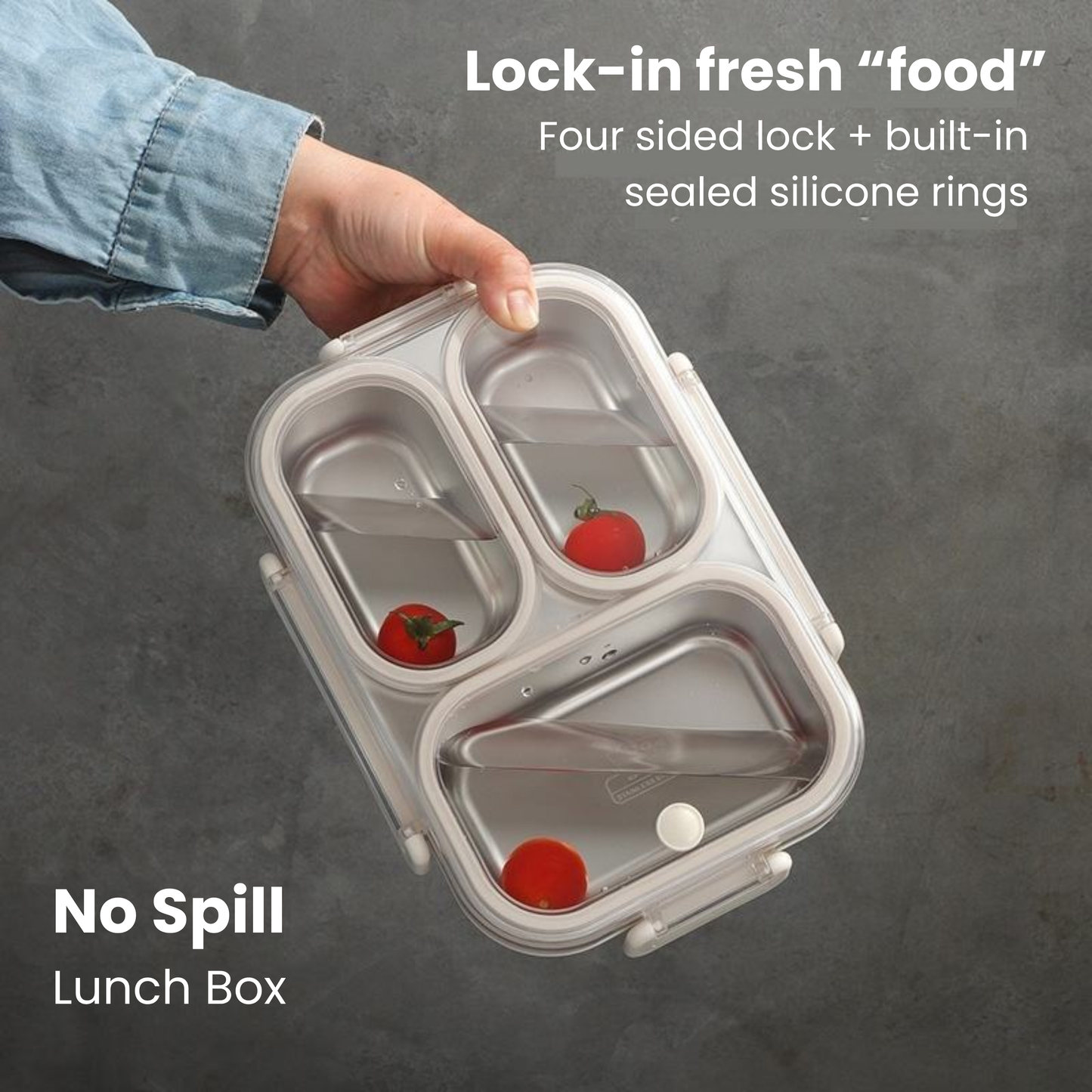 UrbanMate Lunch Box 4C Ivory