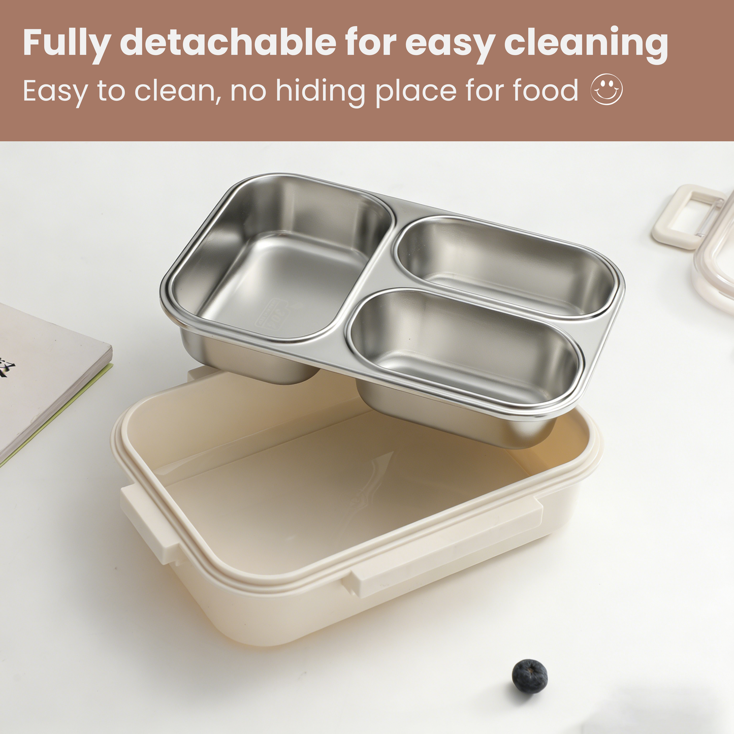 UrbanMate Lunch Box 4C Beige