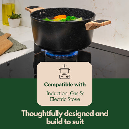 Ceracook Granite Ceramic Cookware Set of 4pcs