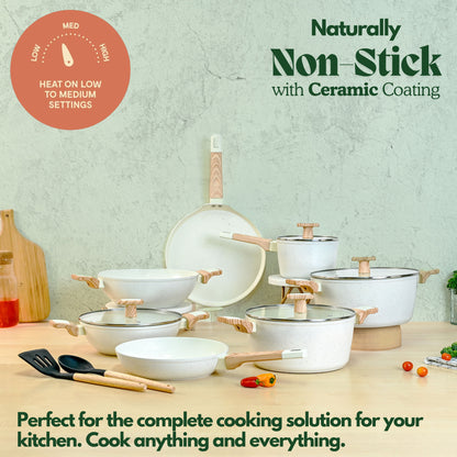 Ceracook Granite Ceramic Cookware Set of 7pcs