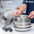 TriClad Cookware Set of 7pcs