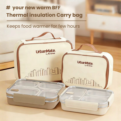 UrbanMate Lunch Box 4C Beige