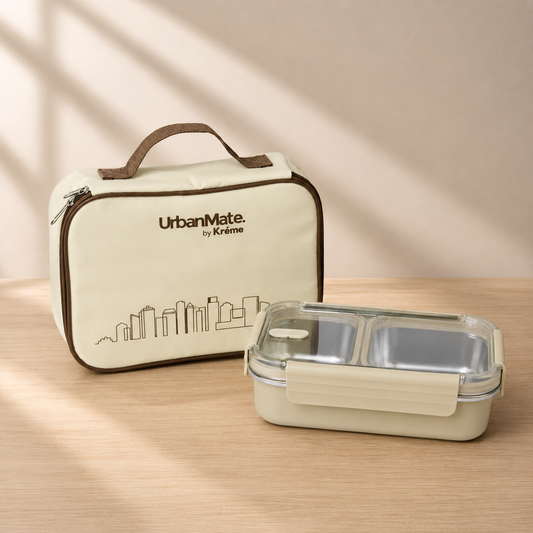UrbanMate Lunch Box 2C Beige