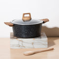 CeraStone Granite Casserole with Glass Lid