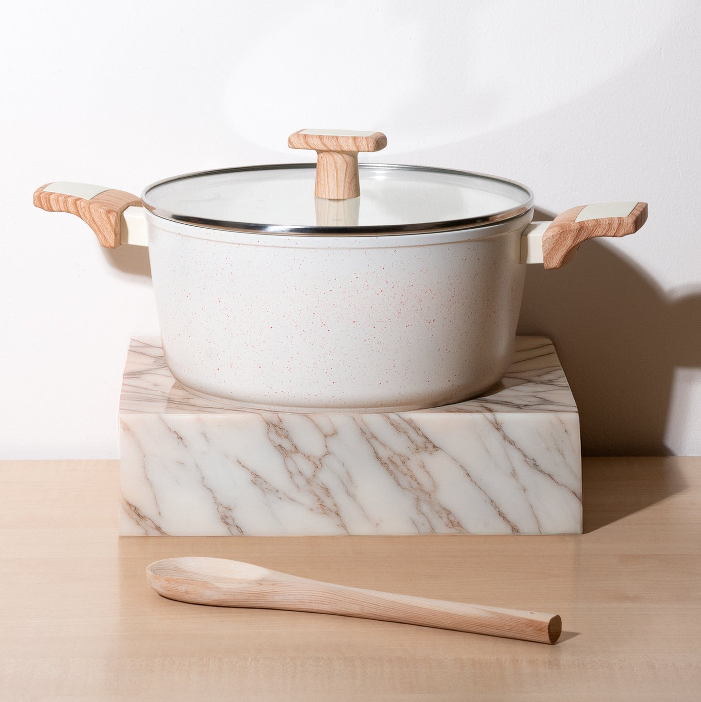Ceracook Granite Ceramic Casserole with Glass Lid