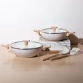 Ceracook Ceramic Kadhai Cookware Set of 2pcs