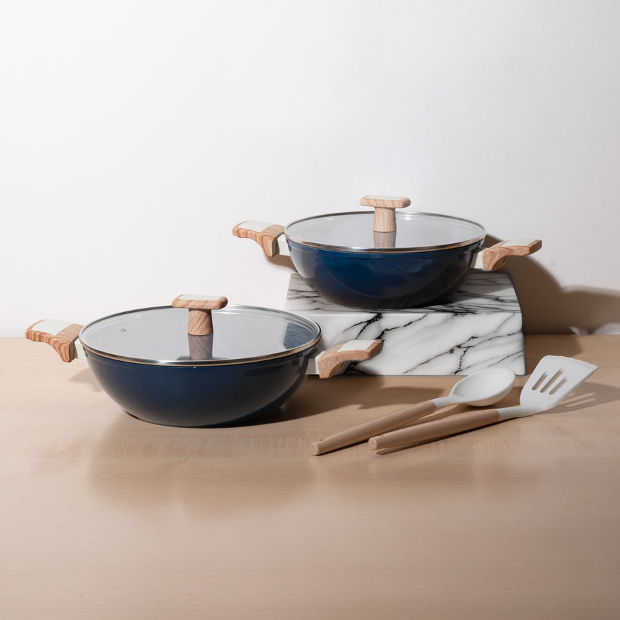 Ceracook Ceramic Kadhai Cookware Set of 2pcs