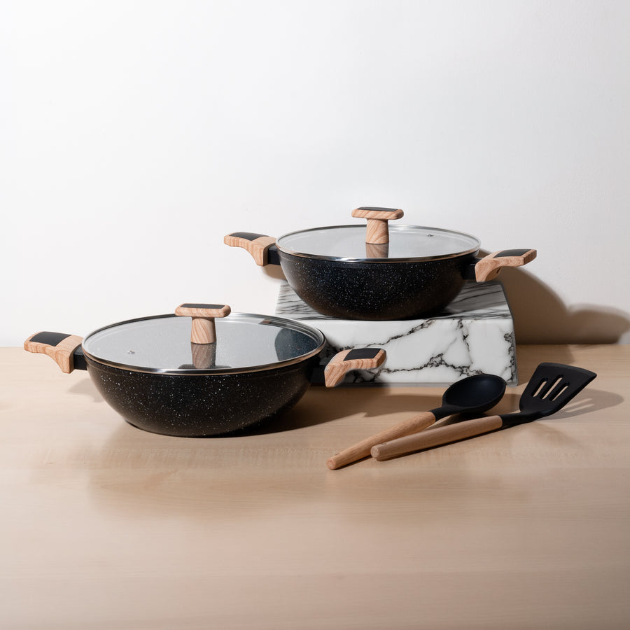 Ceracook Ceramic Kadhai Cookware Set of 2pcs