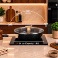 Ceracook Ceramic Frypan 1.8L with Glass Lid
