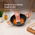 CeraStone Granite Nonstick Kadai with Glass Lid