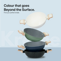 Ceracook Ceramic Kadhai with Glass Lid