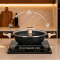 Ceracook Ceramic Kadhai with Glass Lid