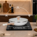 Ceracook Ceramic Frypan 1.8L with Glass Lid